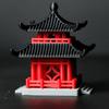 Chinese Pagoda Statue Ancient Building Model Japanese Pavilion Decoration Miniature Rockery Aquarium Bonsai Ornament