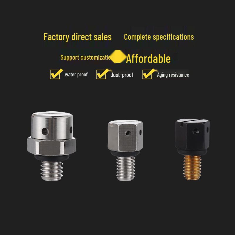 Metal Waterproof M5/M6 Breathable Pressure Relief Valve for Electrical Appliances
