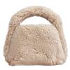 Gisele Boa Small Mini Fluffy Mouton Wool Handbag/Tote Bag, Tote, Fall/Winter, Bag, Bag, Women's (Beige)