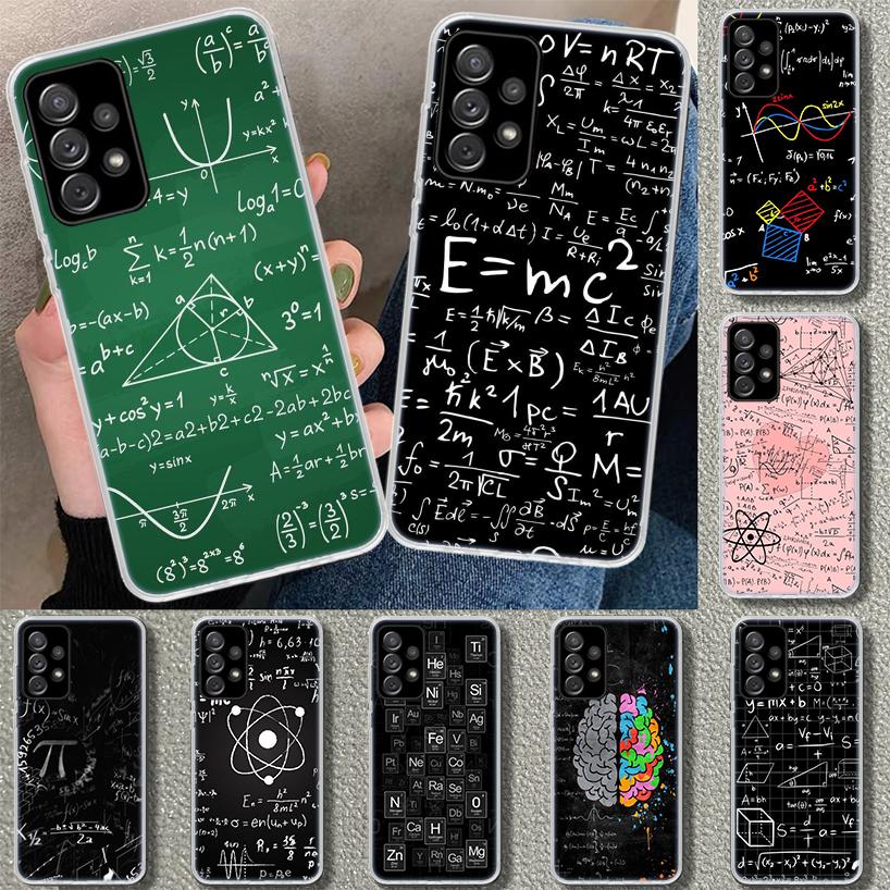 Physics Chemical Mathematics Phone Case for Samsung Galaxy A17 A16 A26 A36 A56 A57 A37 A15 A25 A35 A55 A14 A24 A34 A54 A13 A23 A