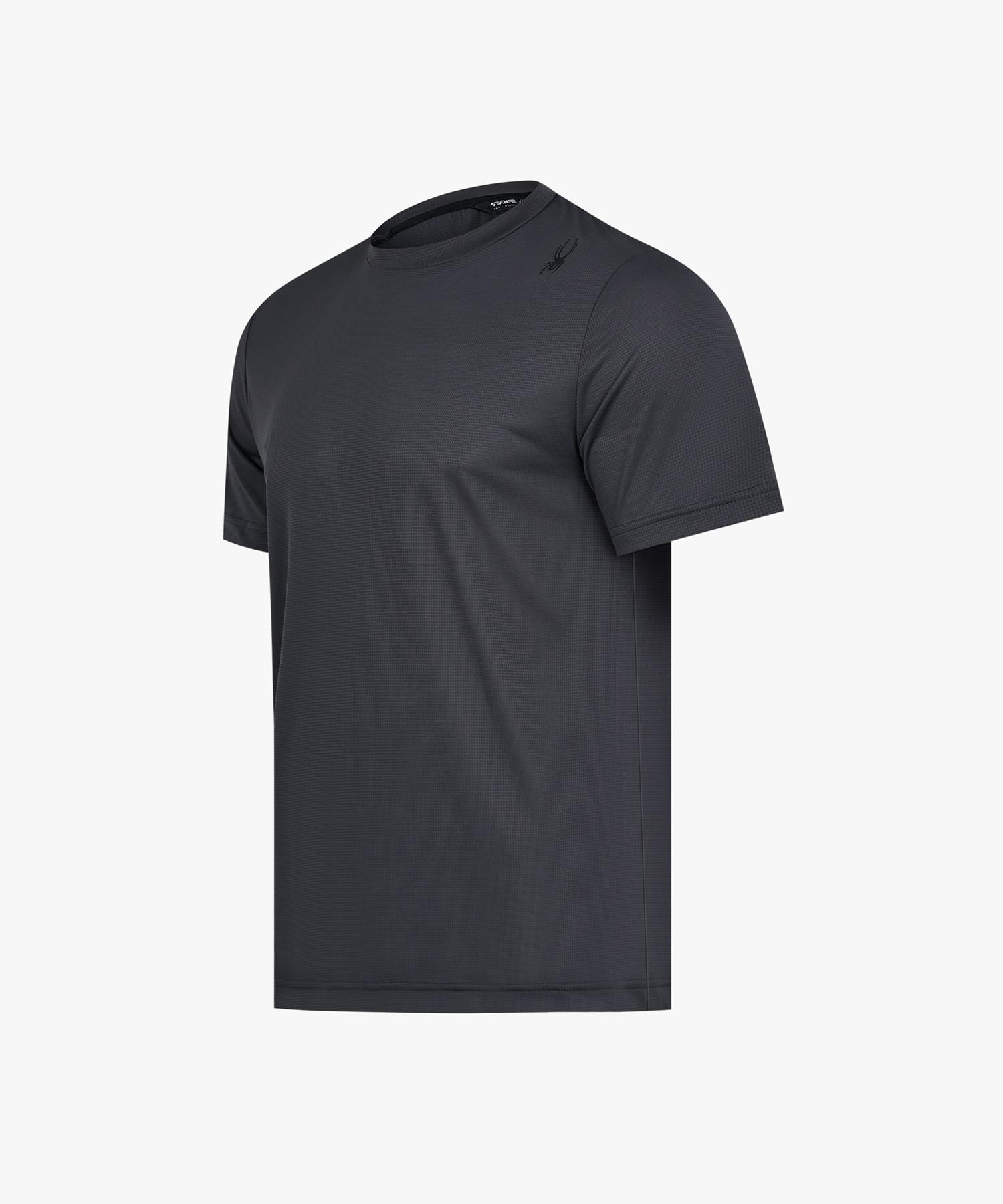 Spyder Men S Training Radpad Point Short Sleeve T-Shirt Sokmcnrs201Mcgr Gray/095