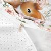 Cartoon Guinea Pig Single Duvet Cover Set With 1 Pillowcase Red Pink Rose Florals Bedding Cute Animal Quilt Cover