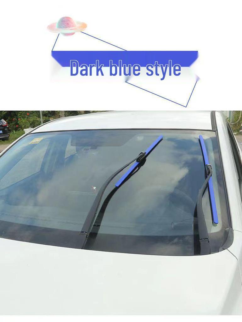 Colorful, Universal, Bone-Free Front Wiper Blade with Rubber Strip for Car Windshields