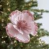 Velvet Fabric Glitter Christmas Flower Sparkling Christmas Tree Magnolia  New Year