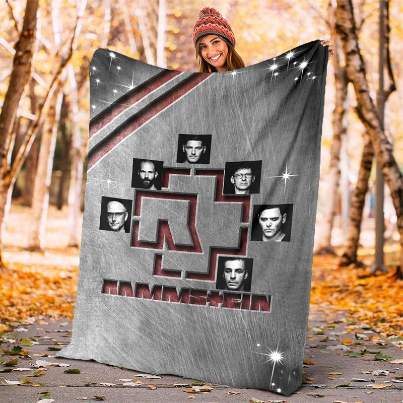 Till Lindemann, lead singer of the German heavy metal rock band Rammstein, blanket for warmth, home decoration for siesta, flannel blanket Y5