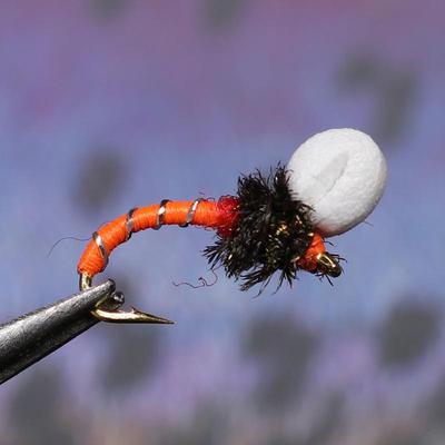 12 Stück #14 Hosenträger-Summer für Nymphen, Fliegenfischen, Forellen-Summer, Rot, Orange, Lila, Grün, Chartreuse, Schwarz