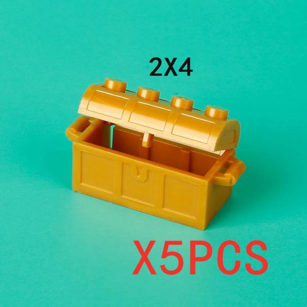 City Building Blocks Accessories Figures Cash Dollar Bills Gold Silver Coins Brick Treasure Chest Ore DIY Gift Toy X015 Safe Box