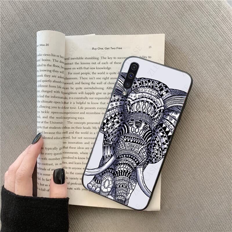African Indian Elephant Phone Cover For Samsung Galaxy A51 A71 A21S A10 A20S A20E A30S A40 A50 A70 A11 A40 M31 M30S Mobile Cases