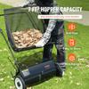Push Lawn Sweeper, 26-inch Leaf & Grass Collector, Strong Rubber Wheels & Heavy Duty Thickened Steel, Durable to Use with Large Capacity 7 cu. ft.