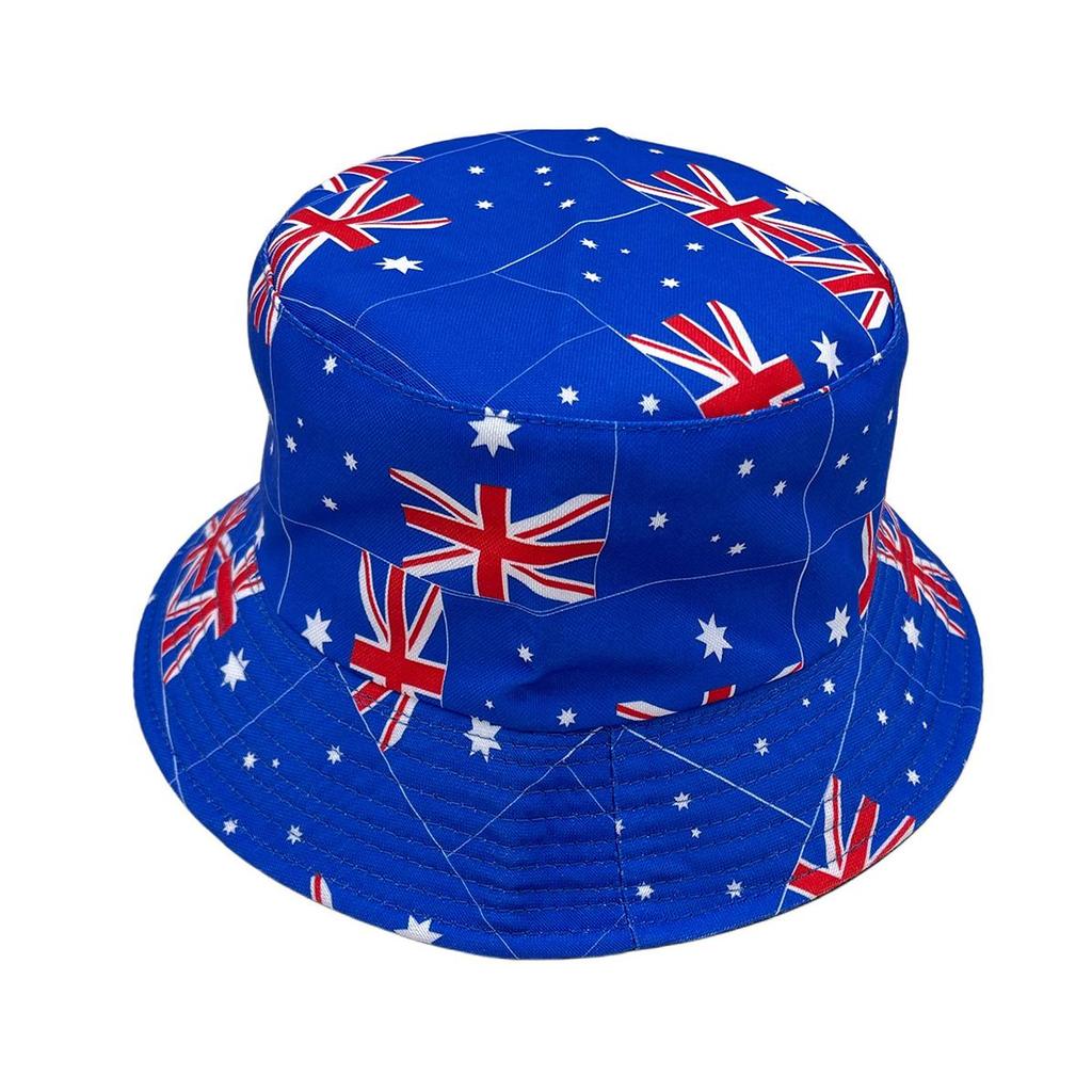 Bucket Hat Plus Size Patch Double-Sided Wear Polyacetic Fiber Thick Premium Gothic Running Custom National Flag Bucket Hat