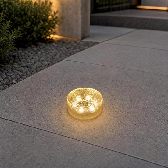 Yousheng Solar Deck Light, Outdoor Solar Step Light, Waterproof LED Solar Light for Outdoor Stairs Garden Patio Yard