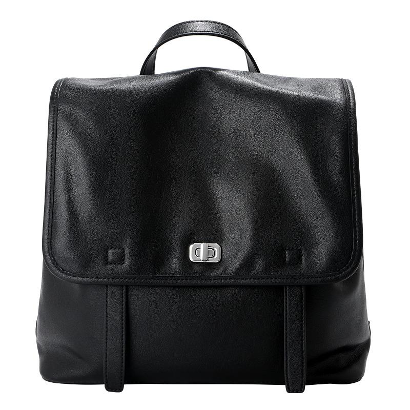Genuine Leather Backpack for Women Vintage Minimalist Premium Commuter Laptop Bag