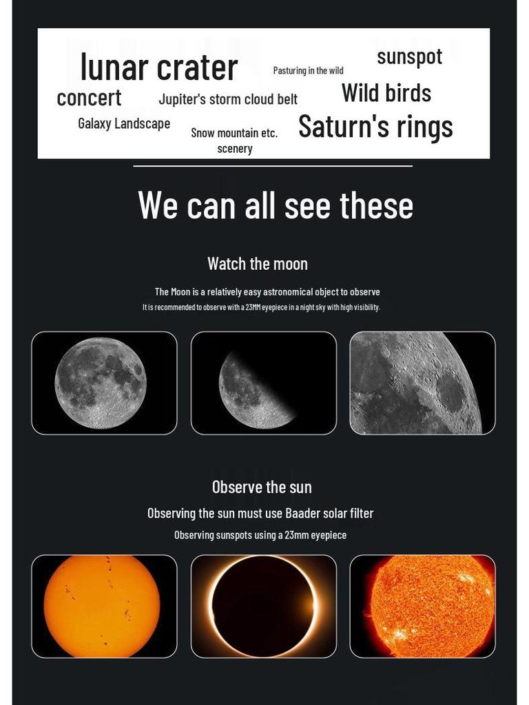 High-Power HD Astronomical Telescope for Kids - Professional Stargazing Gift (Model 30070)