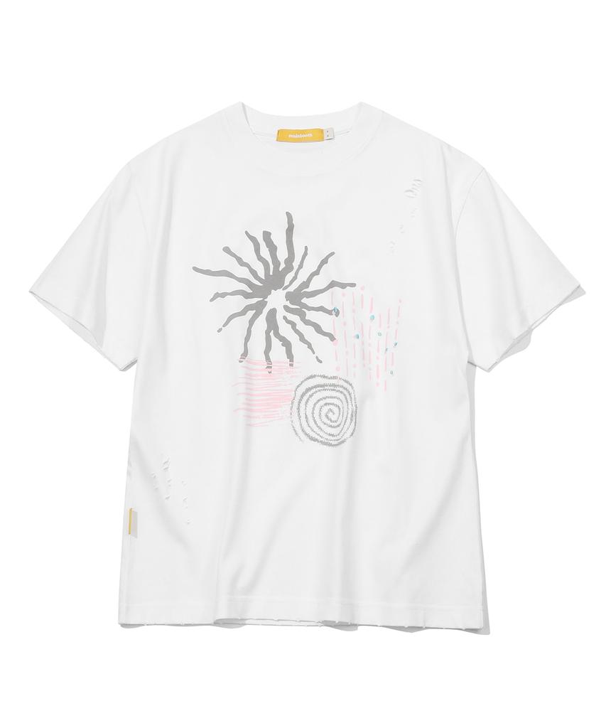 MAINBOOTH Signal T-Shirt(White)