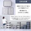 YAMAZEN Storage Accessible from Any Storage Case with Container Box for Clothing 47cm Wide X 35cm Deep X Charcoal Box, Medium, Stackable, Foldable,