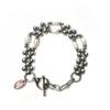 Dazzling Club Pearl Chain Bracelet