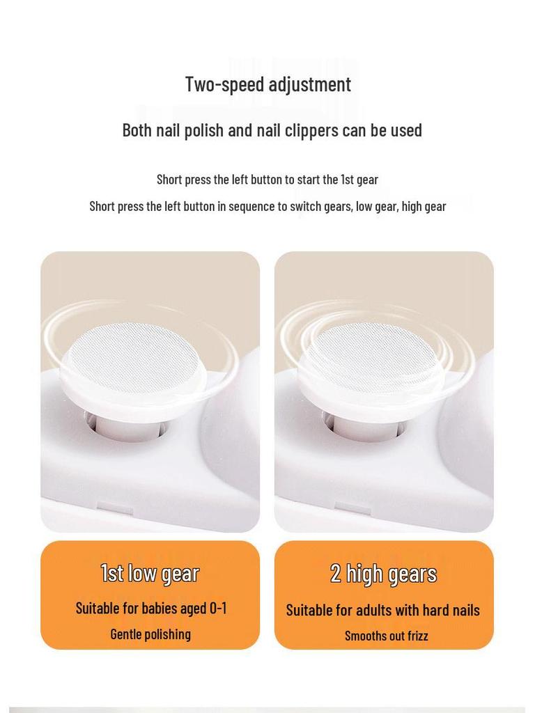 Automatic Electric Nail Clipper & Grinder - Safe, Multi-Function Tool for Children & Adults