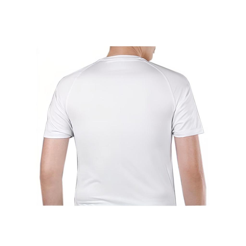 Nike Dri-Fit Solid Logo Print Fitted Training Short Sleeve T-Shirt Men Tops White BV5634-100