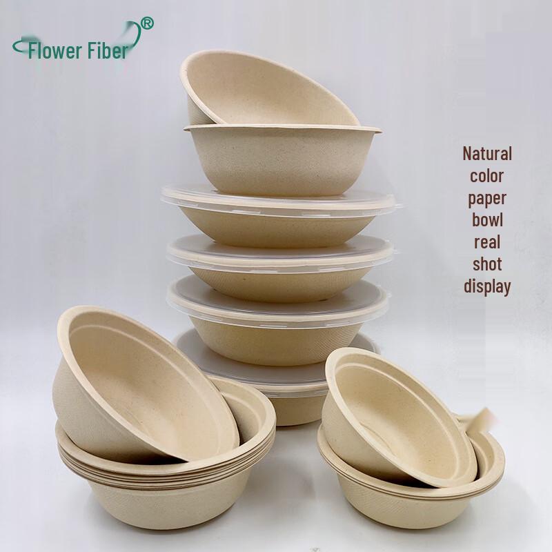 Yudefeng 450ml Biodegradable Disposable Round Bowl
