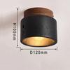 Nordic Wabi-Sabi Yellow Stone Ceiling Light for Hallways & Living Rooms