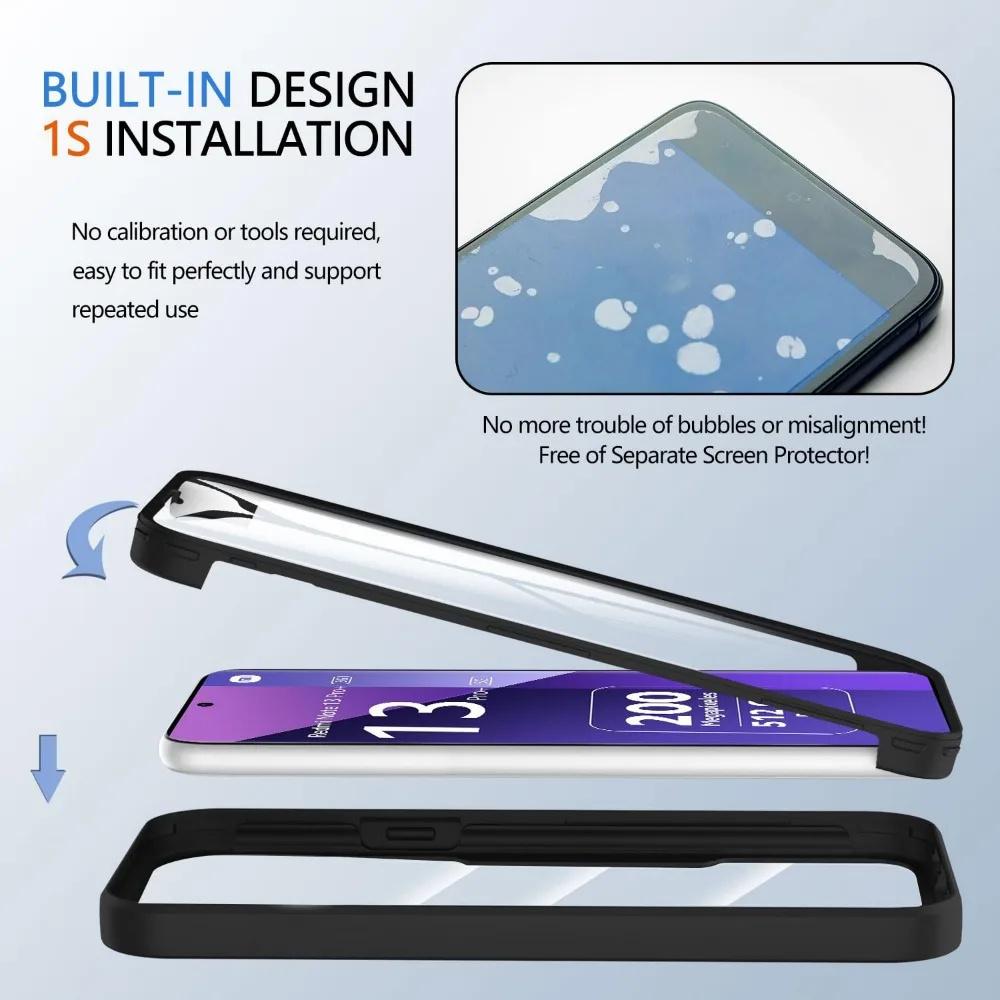 360° Full Protection Clear Shockproof Phone Cover for Xiaomi Redmi Note 14 4G Note 14 Pro Plus Note14 Pro 5G Double Layer Case