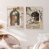 Italienische Stadt Zitrone Orange Ernte Poster und Drucke Zuhause Garten Pflanzen Leinwandmalerei Auto Fahrrad Innendekor Bild Wandkunst