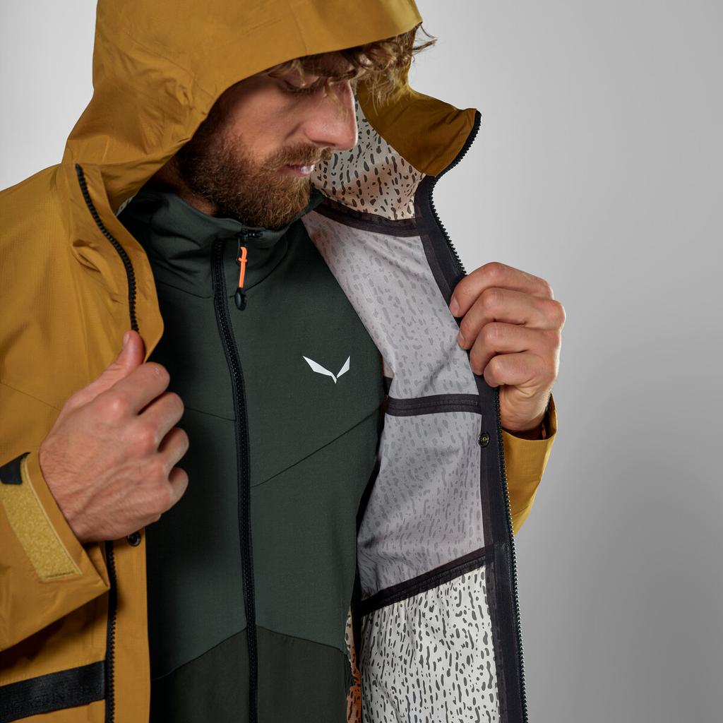 Куртка Salewa Puez Powertex Hybrid Jacket M золотисто-коричневая