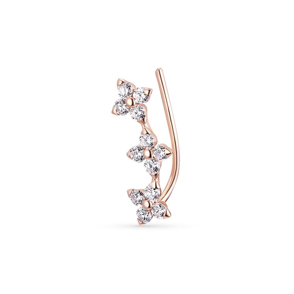 Dorocy 14K Flo Blossom Ear Cuff (Lab Diamond) (1 Piece)