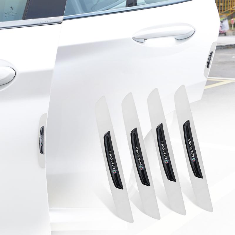 RYXA9 Car Anti-collision Strip Protector Decoration Sticker Accessories For Alfa Romeo 4C 159 166 Spider Giulia Giulietta 156 Mito GT