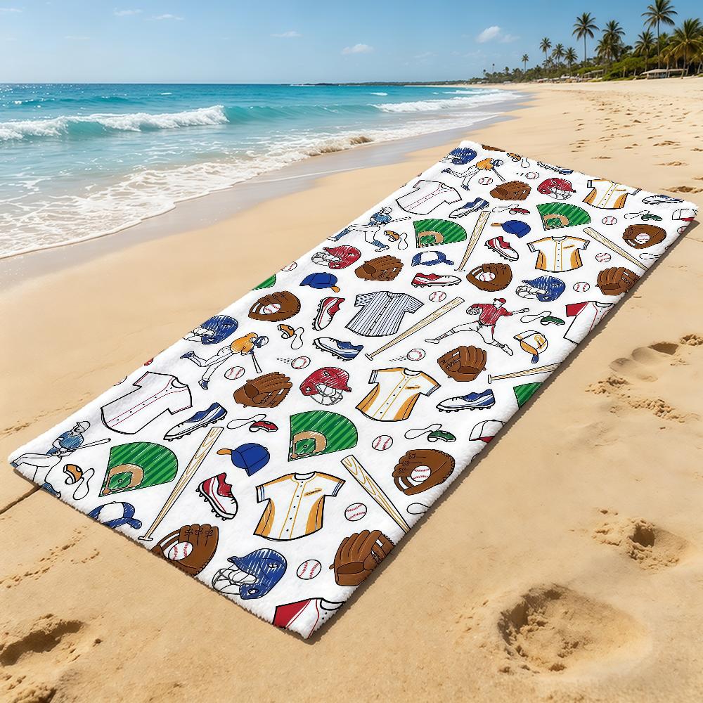 Baseball Towel For Outdoor Camping Beach Towel Sport Super Absorbent Quick-Drying Summer Cool Towel