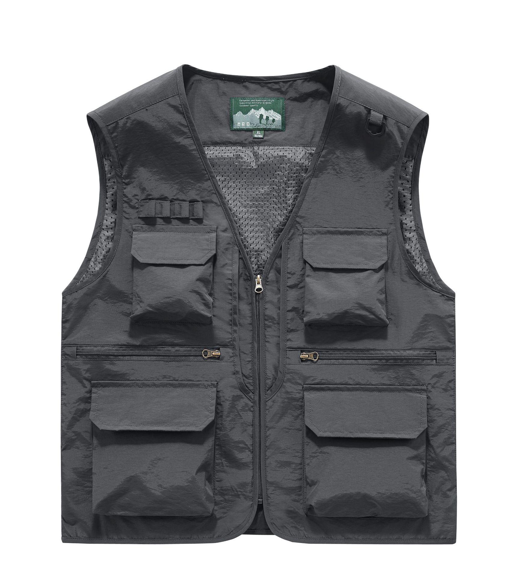 Мужской повседневный легкий тактический рабочий жилет для активного отдыха 2XL