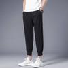 Ice pants men's summer new thin large size loose nine points sports Harlan handsome youth stripes casual