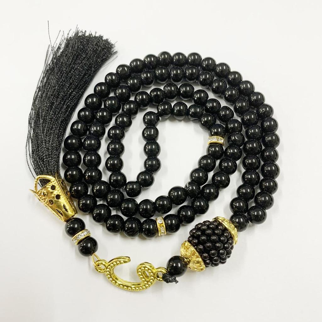 99 Glass Imitation Pearl Prayer Beads Bracelet - 6mm Arabic Praise Beads