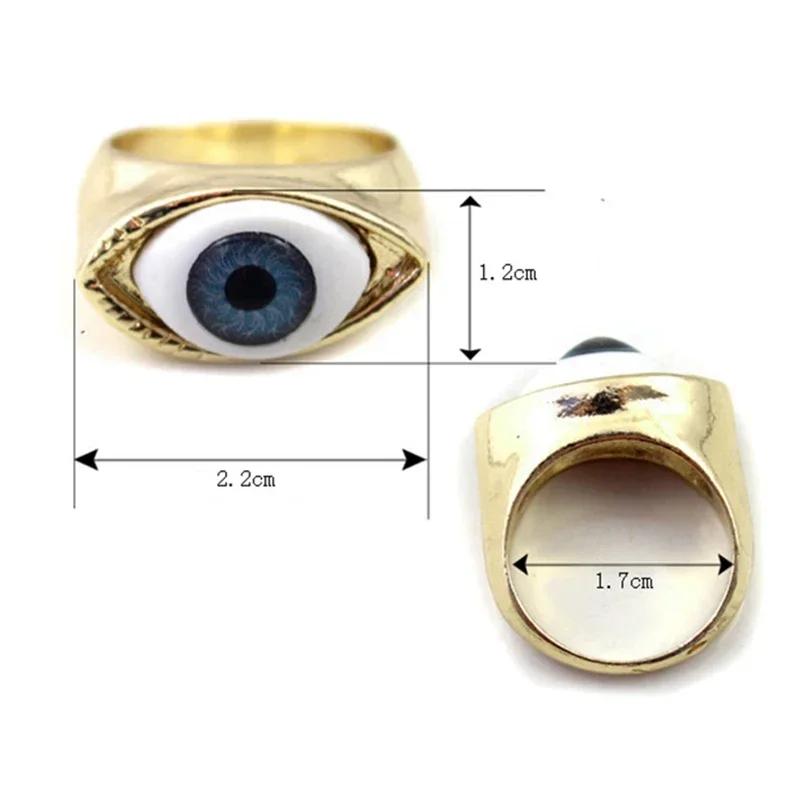 1 Stück Auge Vampir 1 Gotisch Übertrieben Punk Schmuck Braun Mode Schick Ringe Blau Stil Mode Heißes Geschenk Großhandel