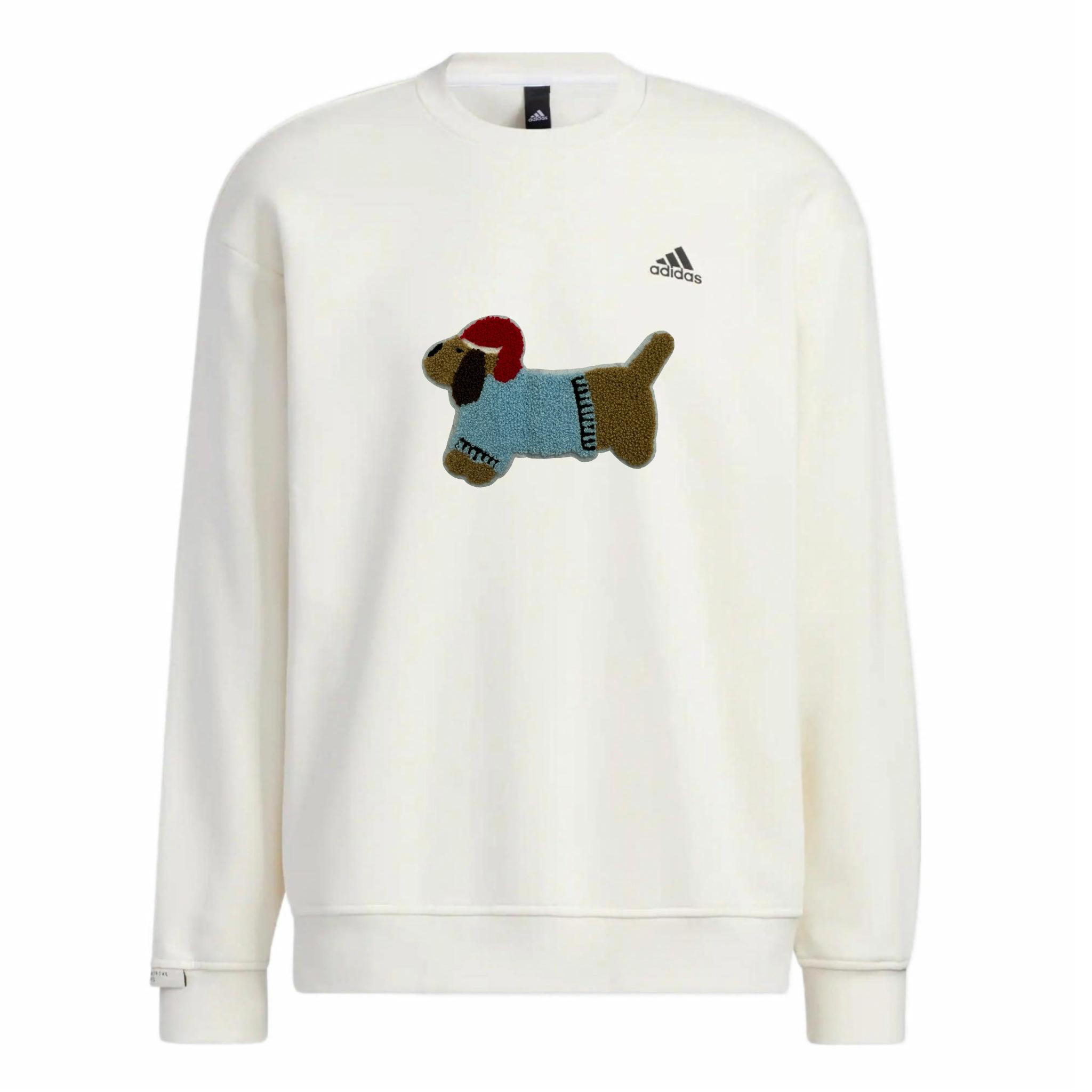 Adidas LABEL Свитшоты Унисекс Белый Круглый вырез Умеренный Обычный IB2713(Команда378-MJGl x1) L