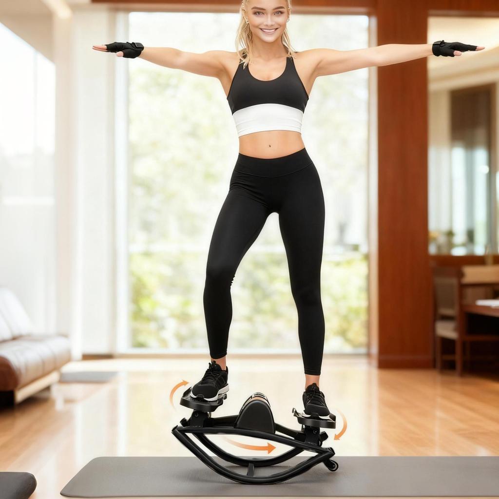 Rock Stepper Machine Workout Exercise Practice Fitness Equipment Portable Silent Lateral Stepper Machine For Home Gym Legs Abs