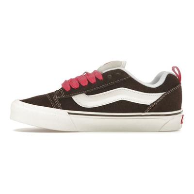 Knu Skool Couleur Rétro - Marron Baskets Unisexe Blanc Vrai VN0009QCBF2
