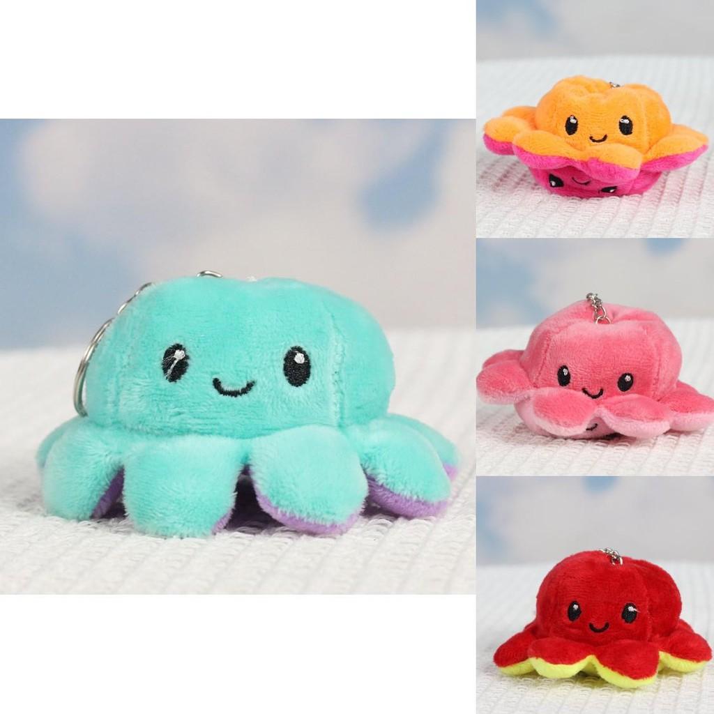Adorable Plush Octopus Keychain Soft Toy Cute Animal Doll Bag Charm For Kids