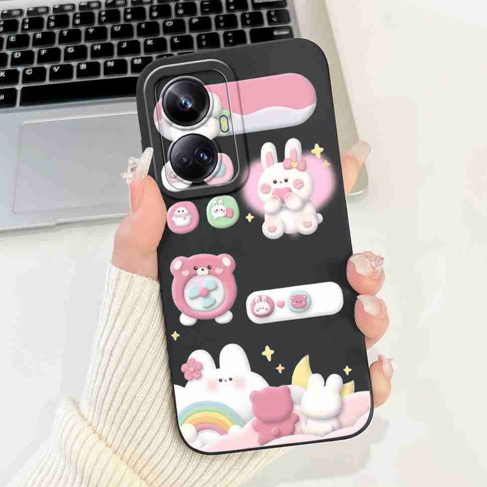 For Oppo Realme 10 Pro+ 5G Case Fashion Girl Luxury Cat Soft Silicone Cover For Realme 10 Pro+ 10pro Plus 6.7" Protective Shell