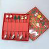 2/4/6Pcs Christmas Fork and Spoon Set,Stainless Steel Creative Tableware,Coffee Tea Dessert Forks and Spoons Gift Set