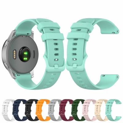 18-mm-Gurt für Garmin Venus 3S, Schnellverschluss, klassische Schnalle, Gummi-Accessoires für Garmin Forerunner 255S/265S, Venu 2S 3S-Gurt