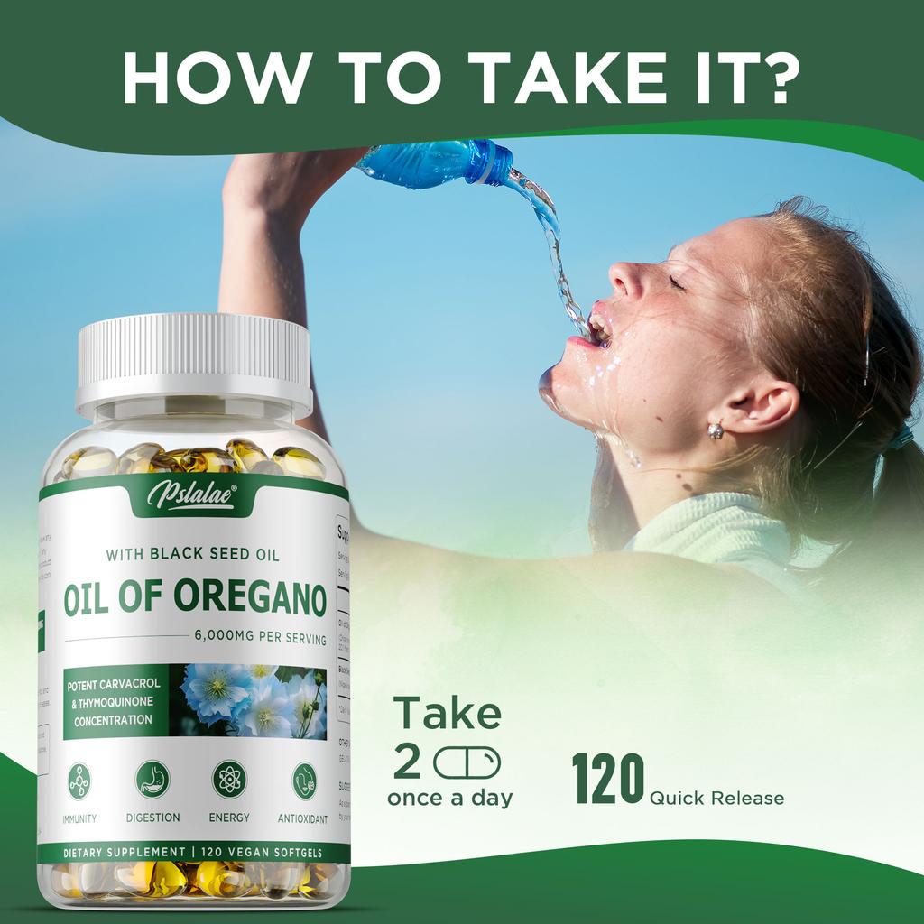 Oreganoový olej - Olej z černuchy seté, Posílení imunity, Antioxidant, Podpora trávení