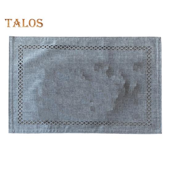 Waterproof Placemat Geometric Hollow Out Square Shape Thickened Heat-Resistant Non-Slip Parties Weddings Banquets Table Decoration Dining Kitchen Mat