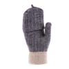 New Gloves Half Finger Flip Knitted Wool Gloves Autumn and Winter Office Writing Thickened Women's Gloves
