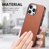 For iPhone 13 Pro Max Case Cloth Texture Leather+PC+TPU Anti-Drop Phone Cover