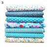7Pcs/Set Quilting Fabric Flower Umbrella Printed DIY Sewing Craft Cotton Cloth