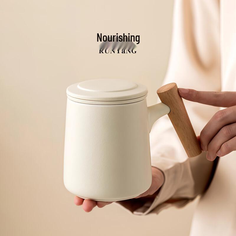 Personal Ceramic Office Tea Mug with Lid