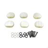 6 Pieces Guitar Tuner Button Knobs Replacement Oval Machine Head Cap for