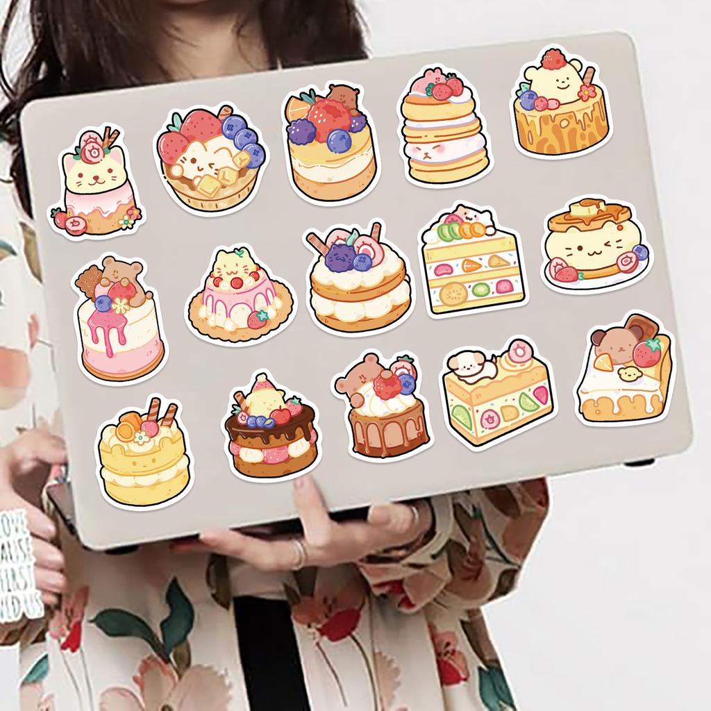 50 Cartoon Cute Sushi Hand Tent Doodle Stickers DIY Decorative Guitar Notebook Suitcase