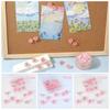 10/20/30Pcs DIY Sakura Pushpins 3D Pink Flower Push Pins Home Decoration Thumb Tacks  Wall Markers